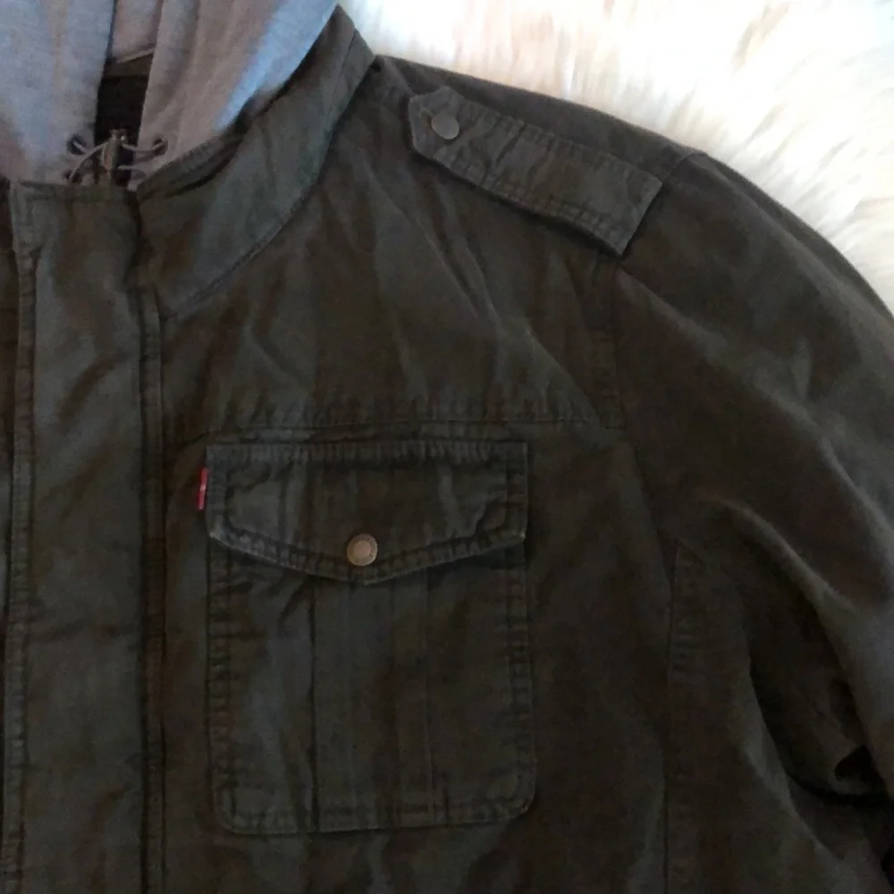 Levi’s hooded trucker jacket with Sherpa lining